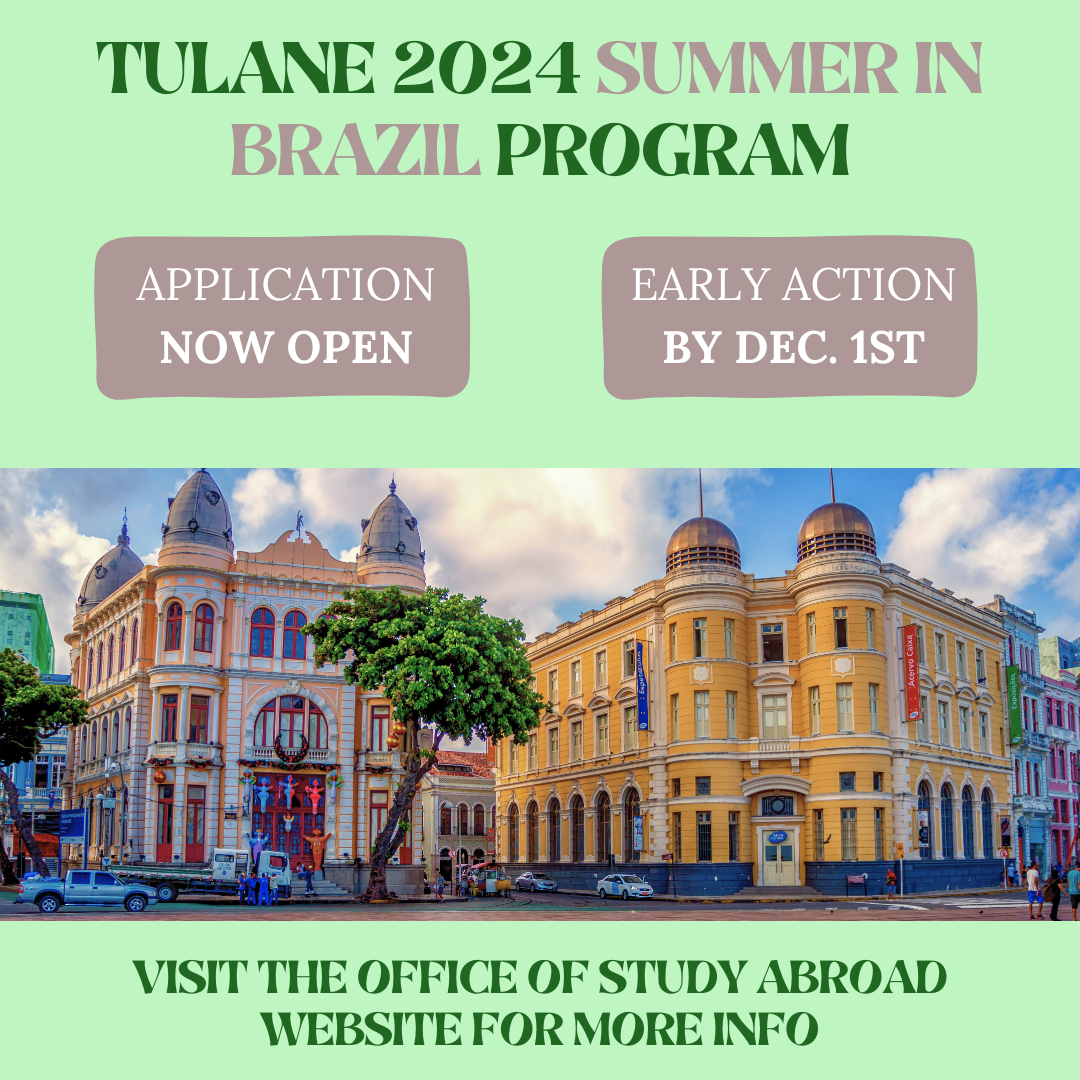 Brazil cityscape Salvador. Brightly colored buildings. Tulane 2024 summer in Brazil program accepting applicants until December 1st.