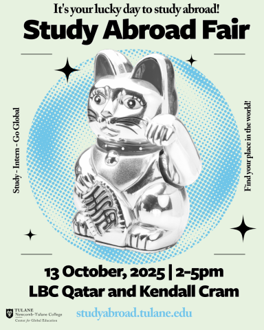 Study Abroad Fair Oct 13th Study Abroad Fair Flyer lucky cat